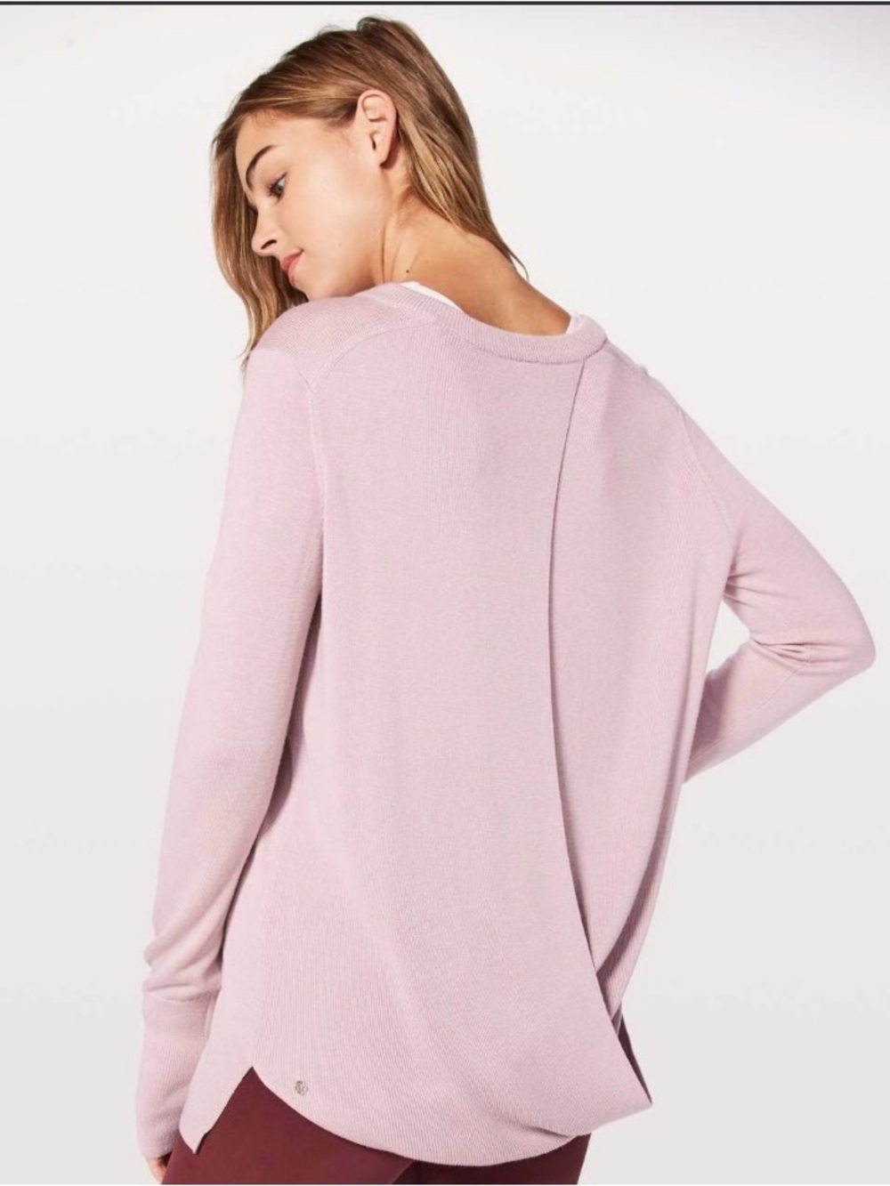 Lululemon Bring It Backbend Sweater Porcelain Pink